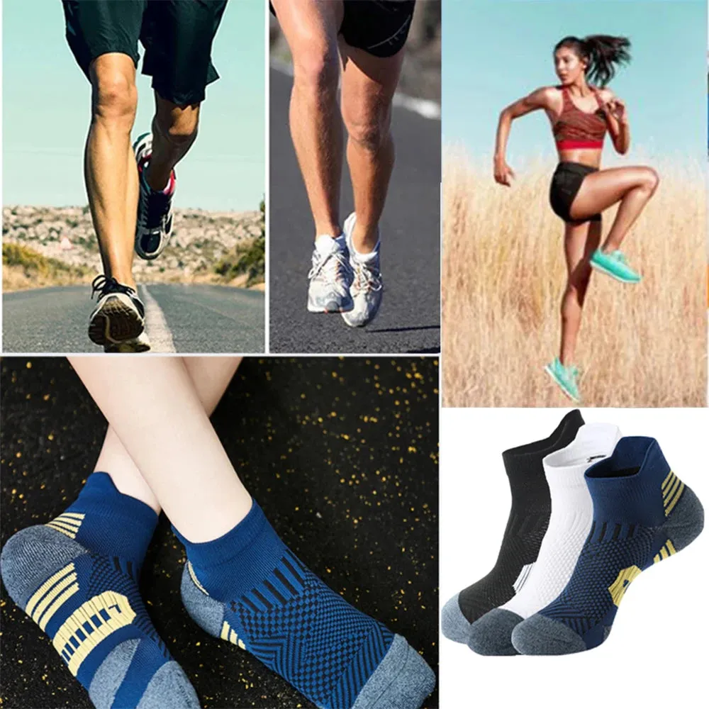 5Pairs Men Ankle Quick Dry Sports Running Socks