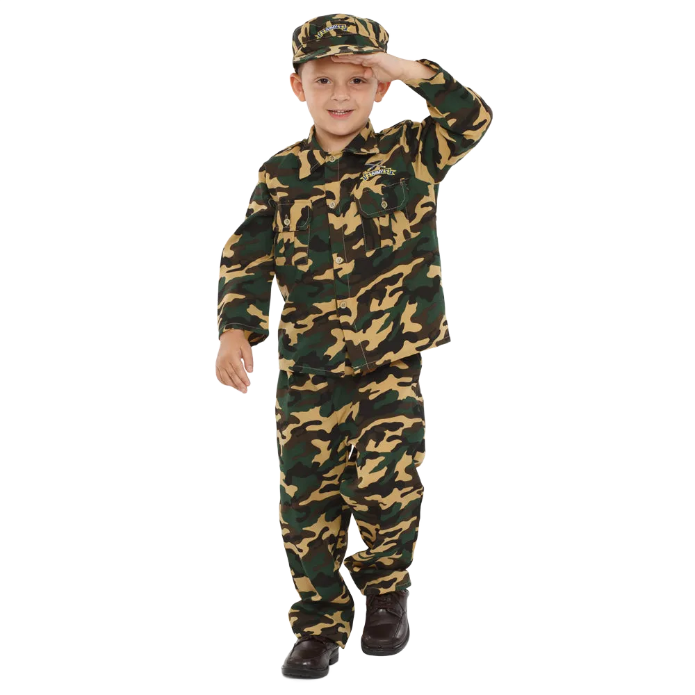 Army Dress Up Costume - Kids