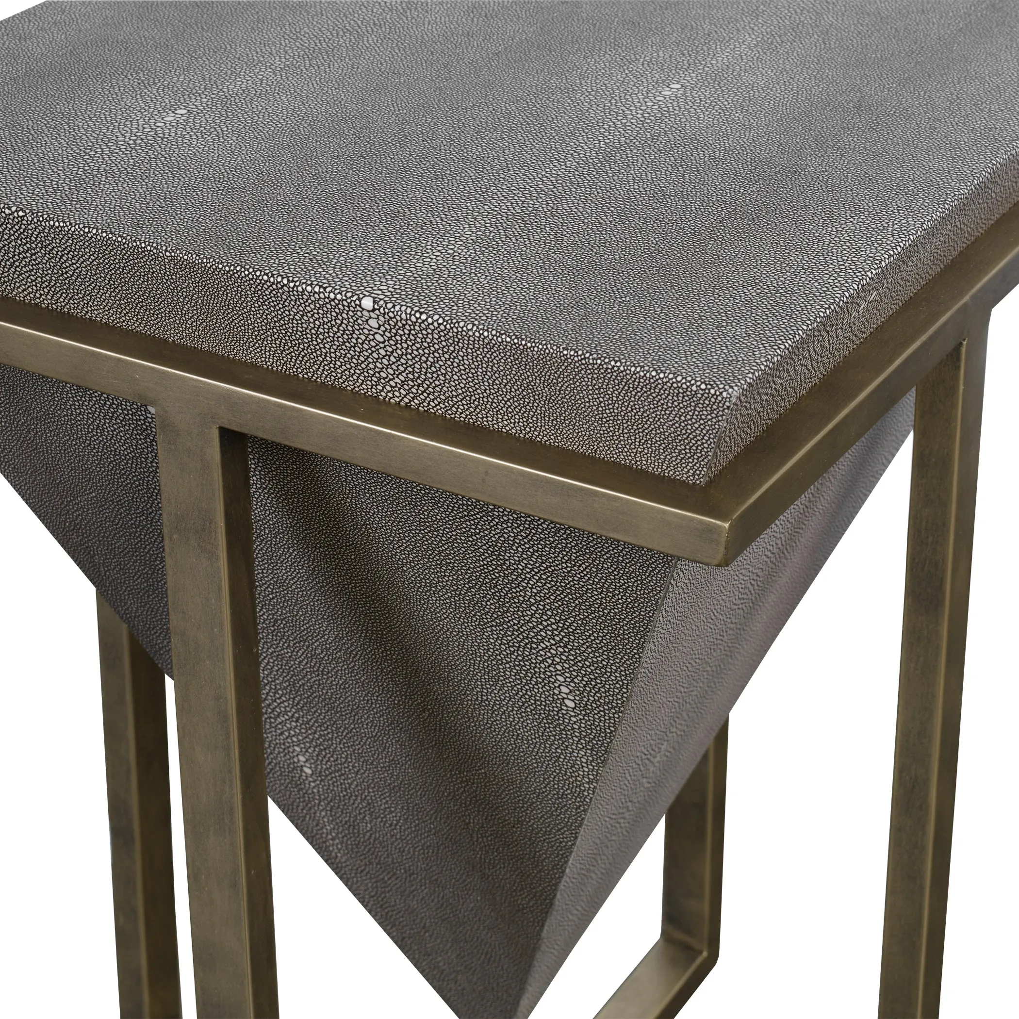 Bertrand Shagreen Accent Table