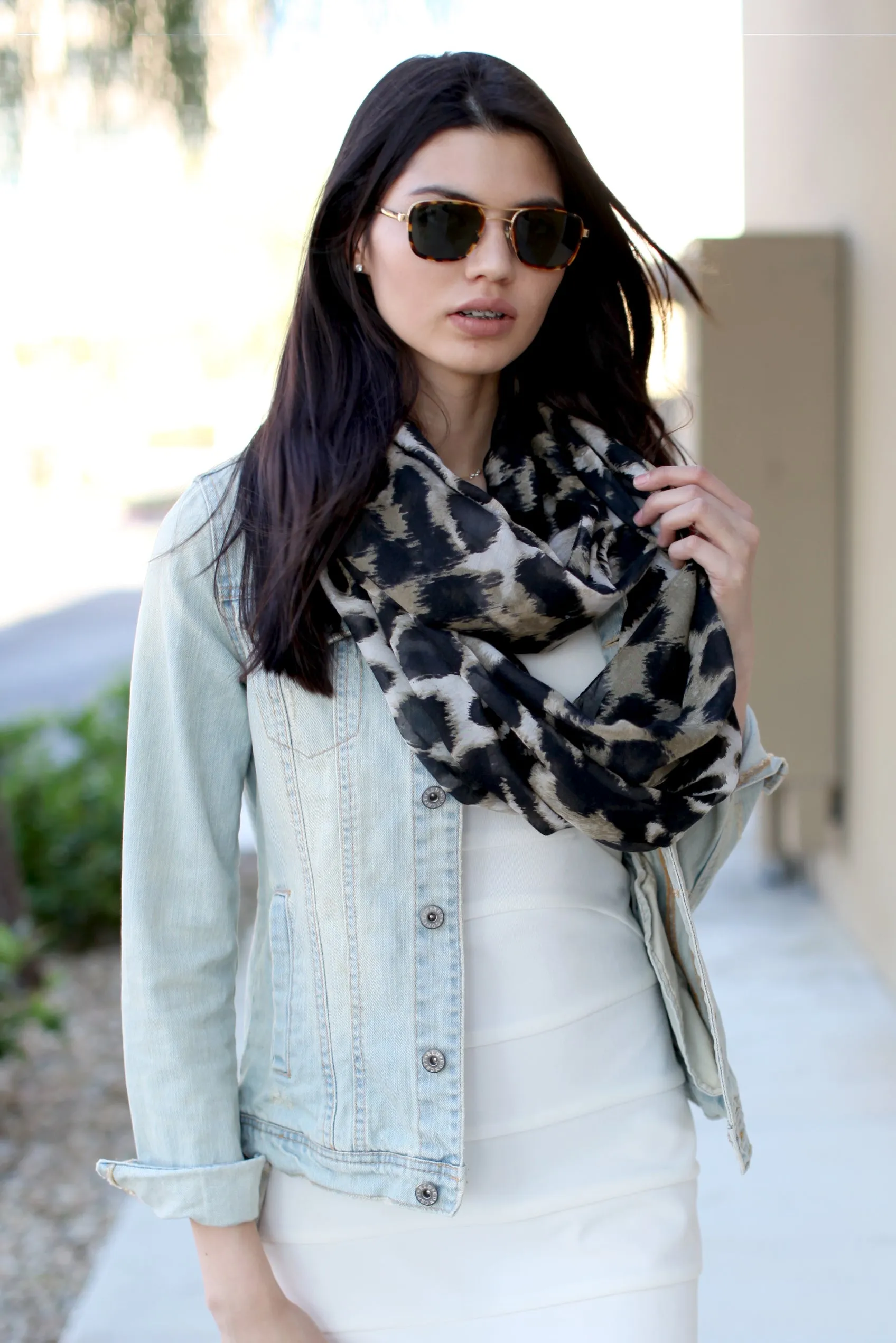 Beverly Hills Sophie Animal Print Infinity Scarf