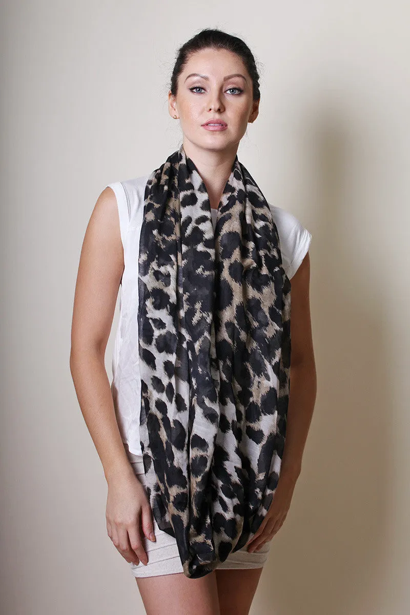 Beverly Hills Sophie Animal Print Infinity Scarf