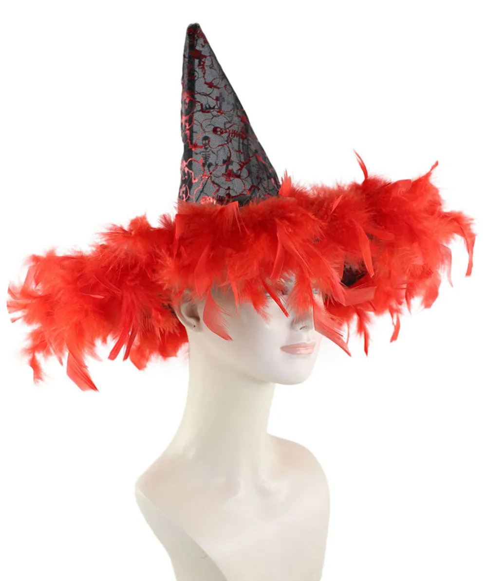 Black & Red Witch Hat