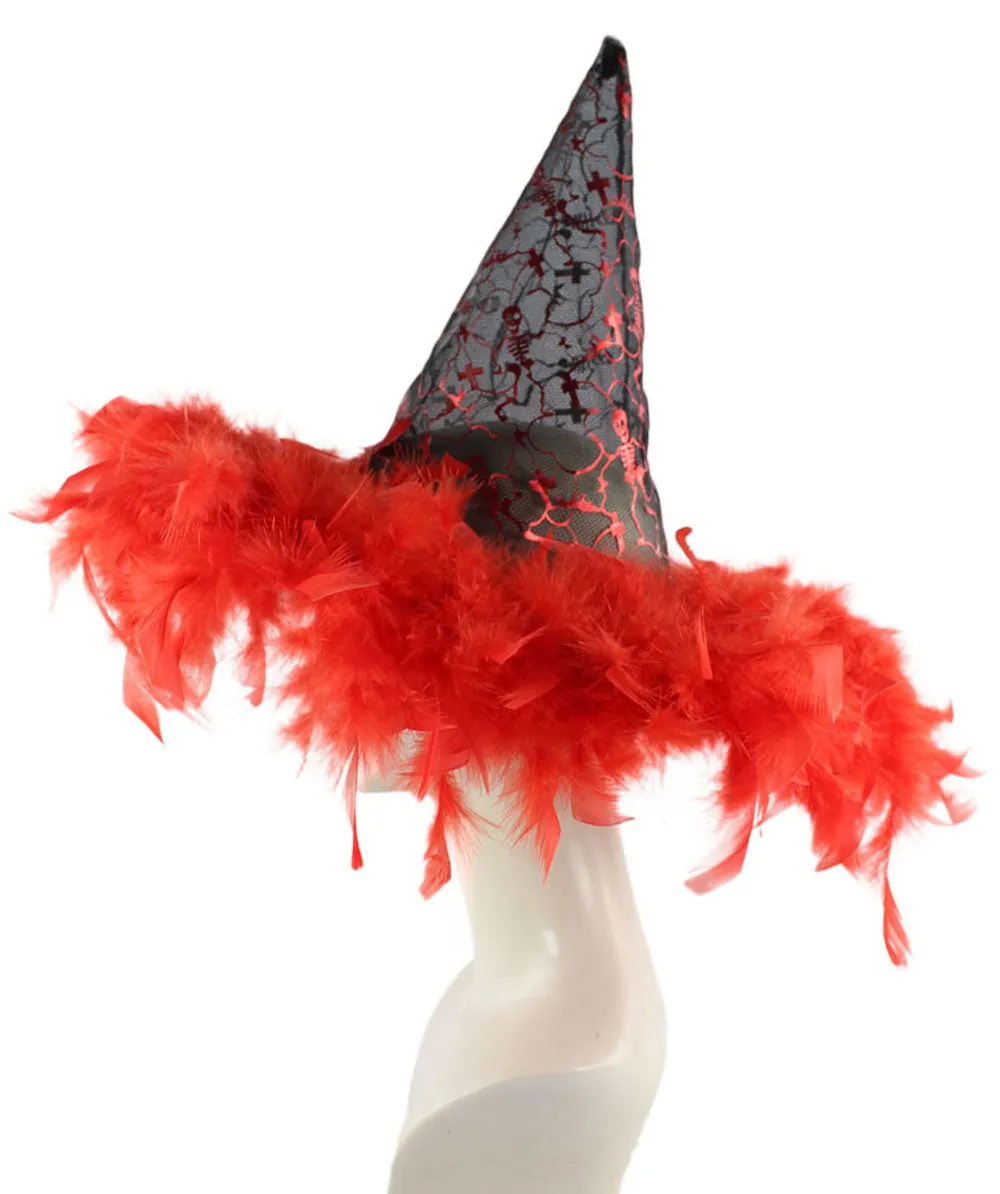 Black & Red Witch Hat