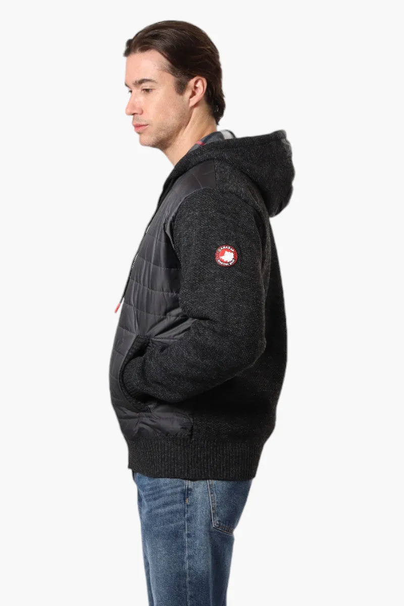 Canada Weather Gear Hooded Fleece Lined Lightweight Jacket - Black