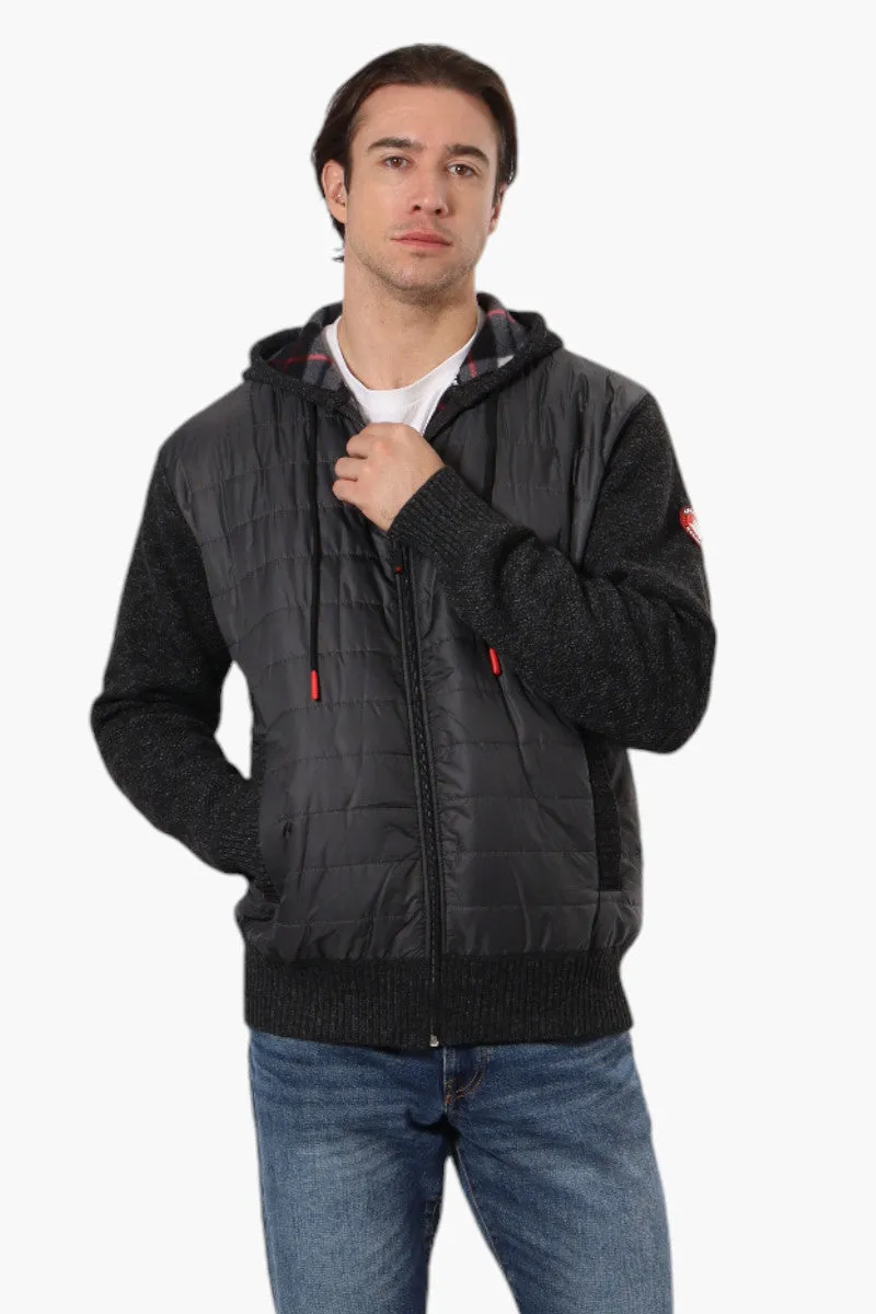 Canada Weather Gear Hooded Fleece Lined Lightweight Jacket - Black