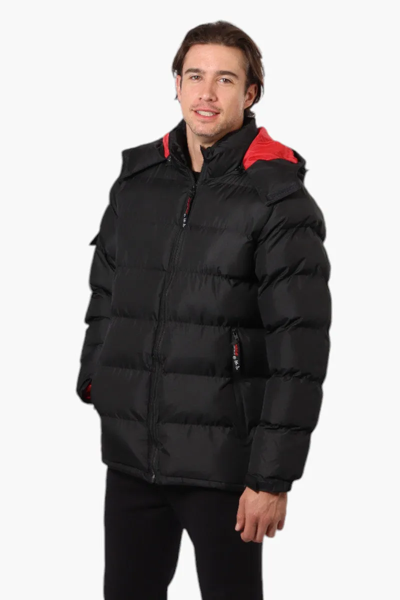 Canada Weather Gear Zip Pocket Bubble Bomber Jacket - Black