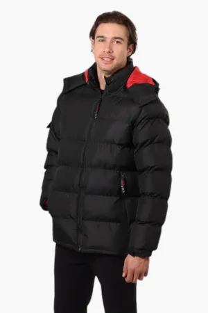 Canada Weather Gear Zip Pocket Bubble Bomber Jacket - Black