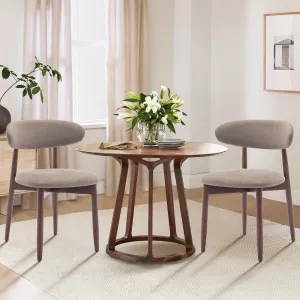 COLAMY Wooden Modern Upholstered Dining Chairs with Foot Pads Model.6870