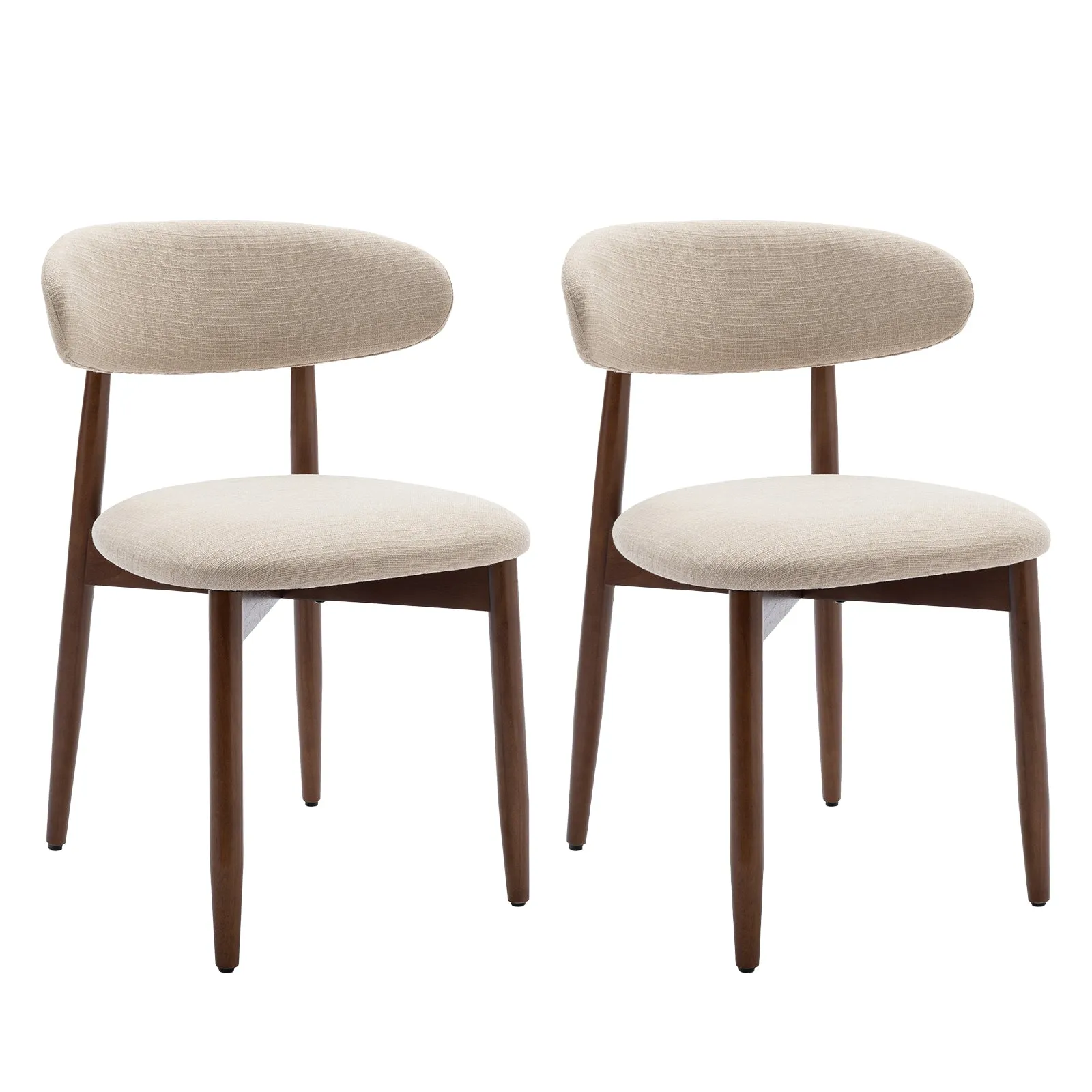 COLAMY Wooden Modern Upholstered Dining Chairs with Foot Pads Model.6870