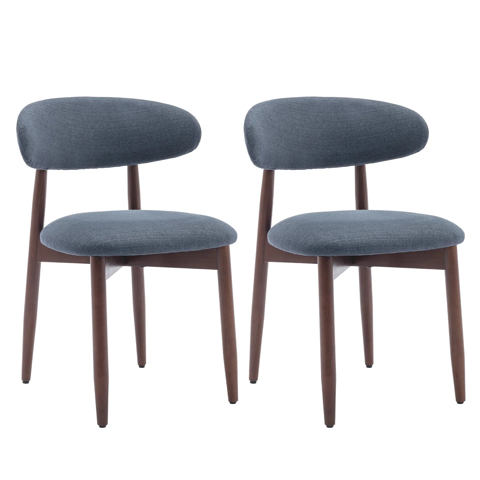 COLAMY Wooden Modern Upholstered Dining Chairs with Foot Pads Model.6870