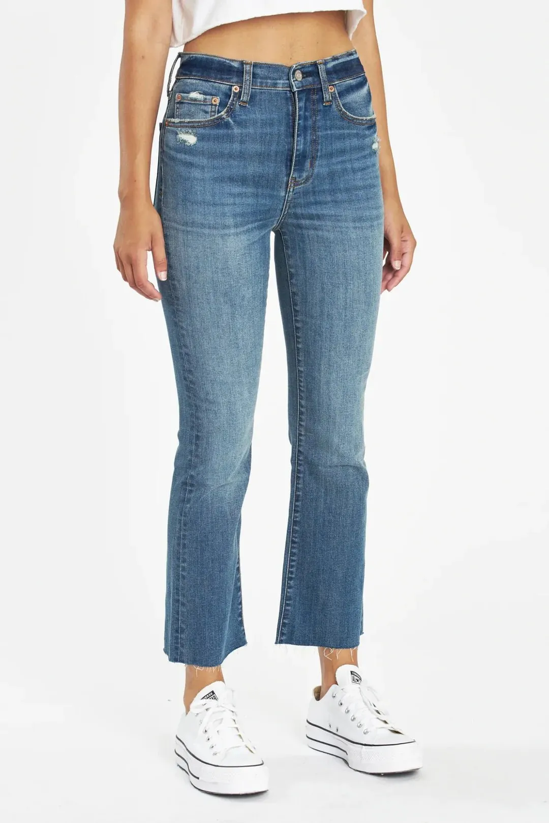 Daze Denim | Shy Girl High Rise Crop Flare | Rumors