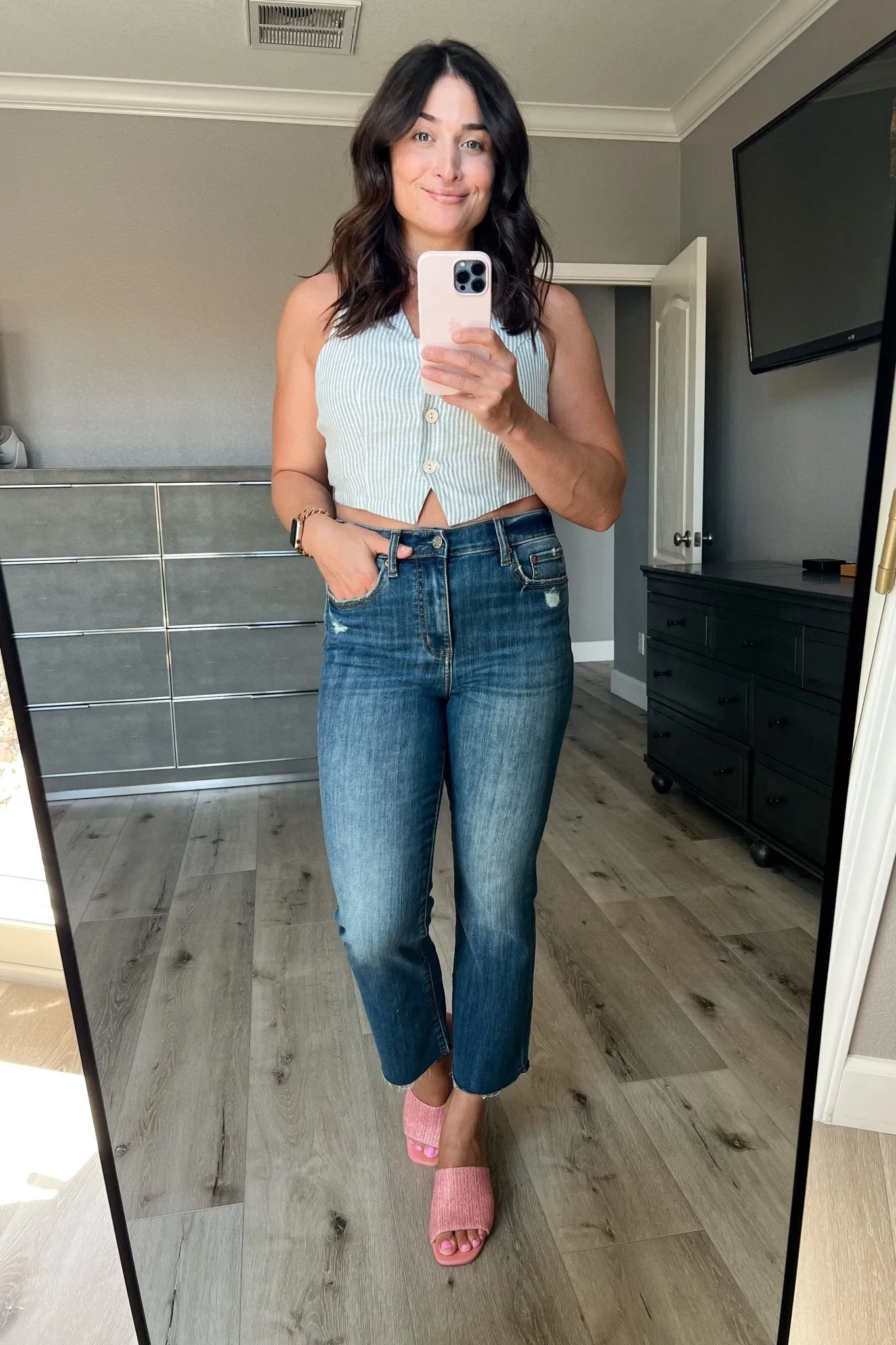 Daze Denim | Shy Girl High Rise Crop Flare | Rumors