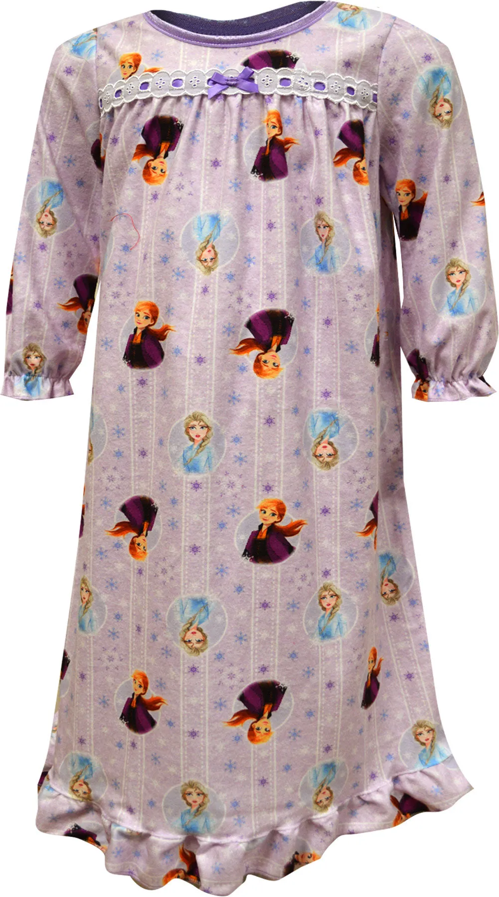 Disney Frozen Elsa and Anna Traditional Flannel Toddler Nightgown