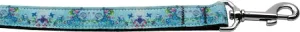 Dreamy Blue Nylon Dog Leash 5-8 Inch Wide 4ft Long