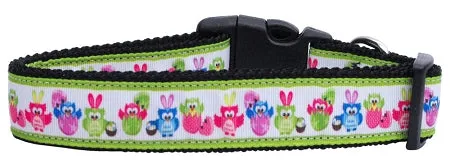 Easter Birdies Nylon Dog Collar Xs