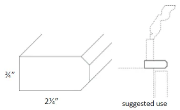 EB22-TBMS Elegant Dove Trim Molding