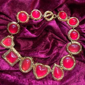 Edouard Rambaud Red heart necklace