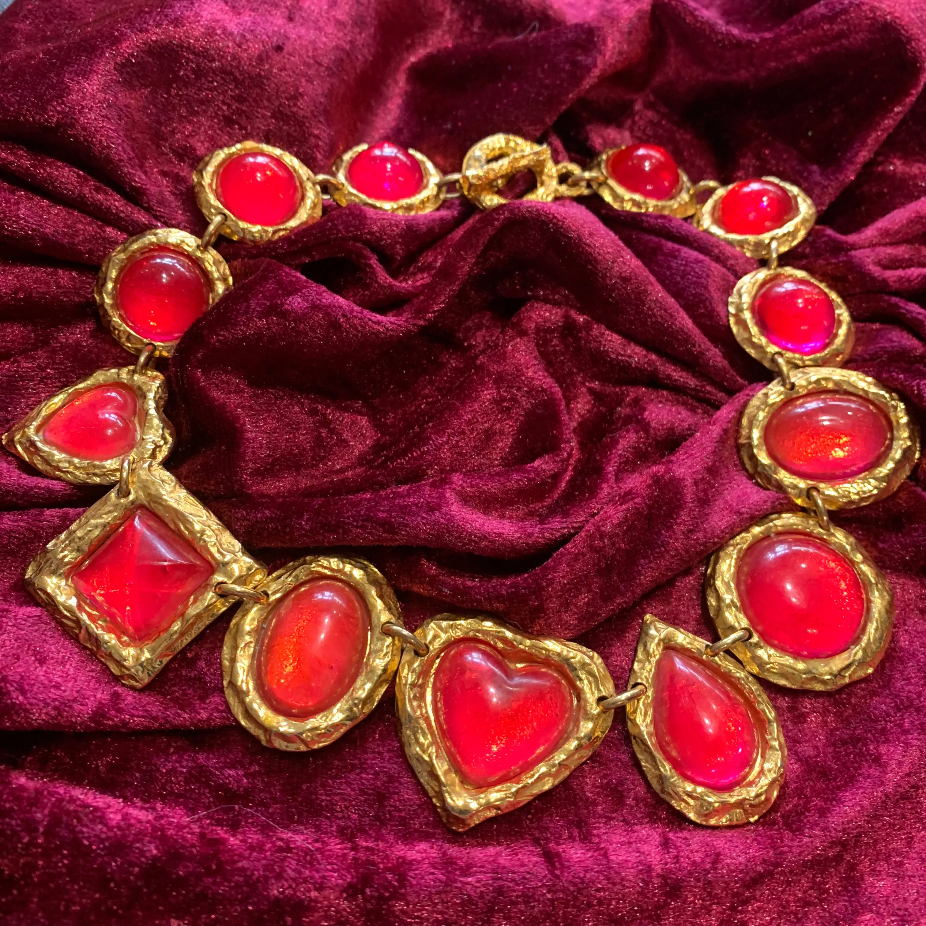 Edouard Rambaud Red heart necklace