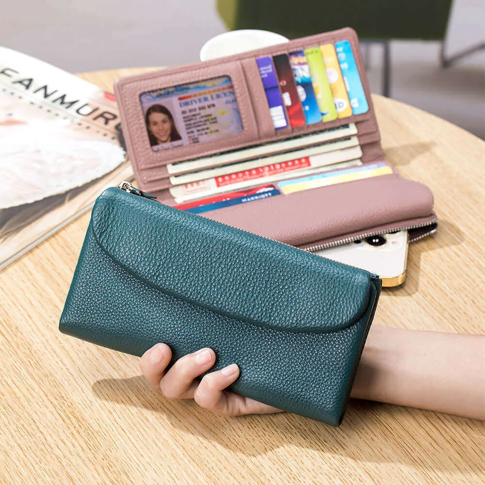 Elegant Soft Leather Long Wallet | Luxurious and Practical