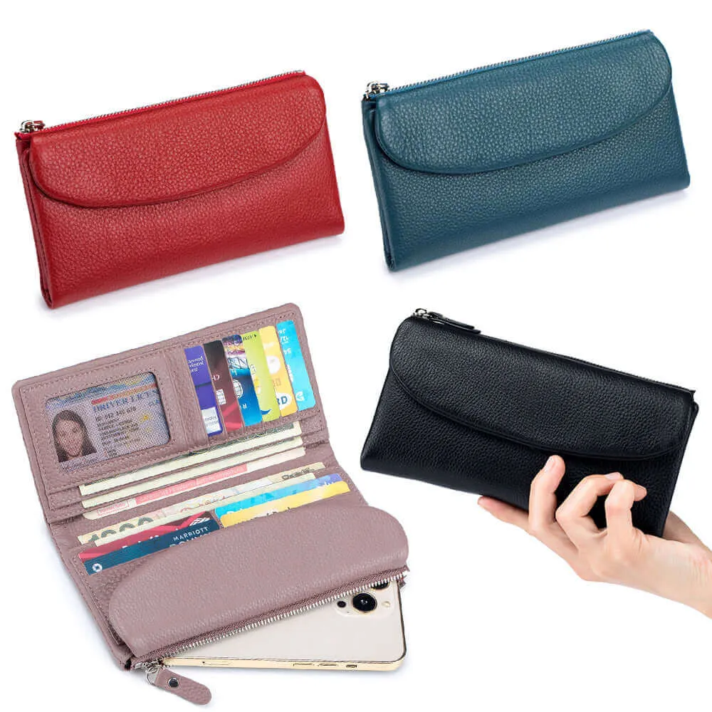 Elegant Soft Leather Long Wallet | Luxurious and Practical