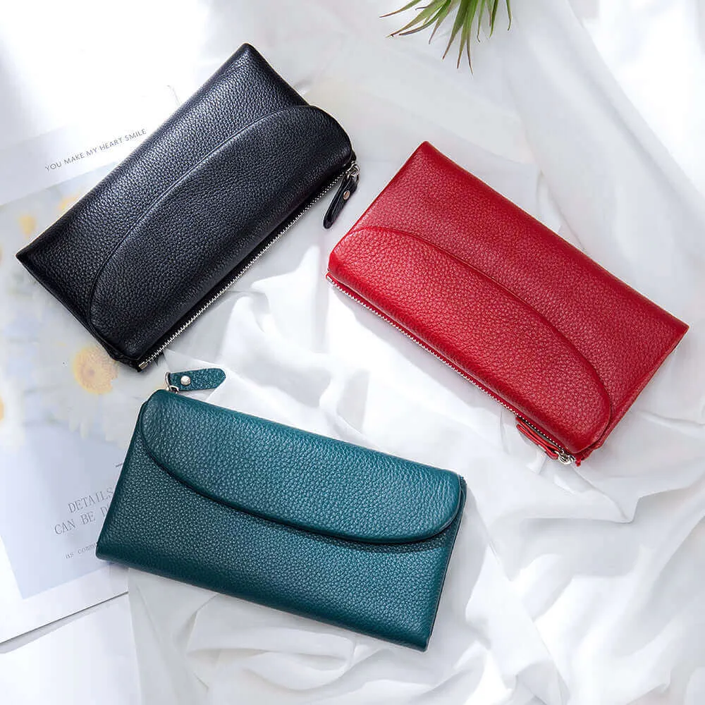 Elegant Soft Leather Long Wallet | Luxurious and Practical