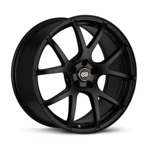 Enkei M52 18x8 40mm Offset 5x114.3 Bolt Pattern 72.6mm Bore Dia Matte Black Wheel - 480-880-6540BK