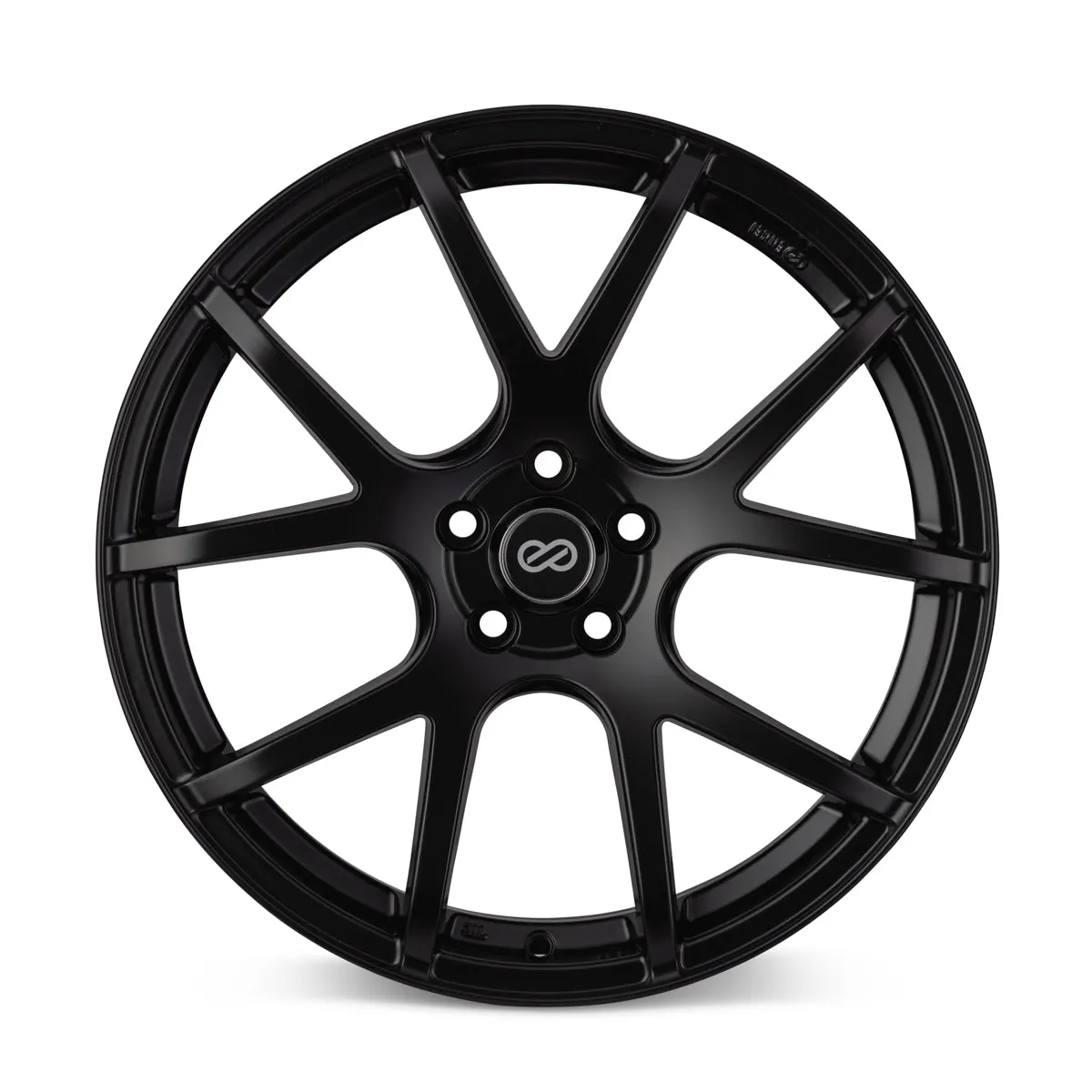 Enkei M52 18x8 40mm Offset 5x114.3 Bolt Pattern 72.6mm Bore Dia Matte Black Wheel - 480-880-6540BK