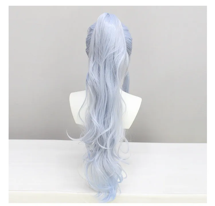 Genshin Impact Kamisato Ayaka Heat Resistant Synthetic Hair Carnival Halloween Party Props Cosplay Wig