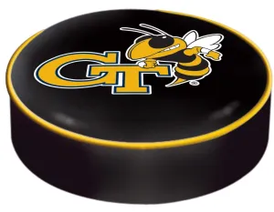 Georgia Tech Yellow Jackets HBS Black Slip Over Bar Stool Seat Cushion Cover