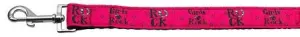 Girls Rock Nylon Ribbon Dog Collars 1 wide 6ft Leash