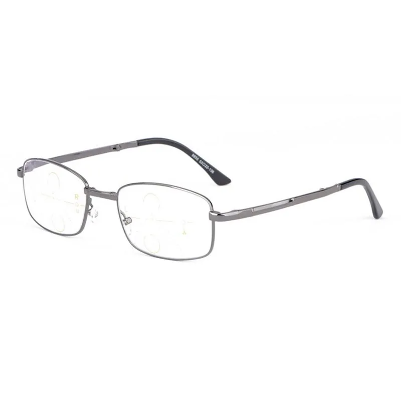 Hotochki Unisex Foldable Full Rim Alloy Frame Progressive Anti Blue Light Reading Glasses B855