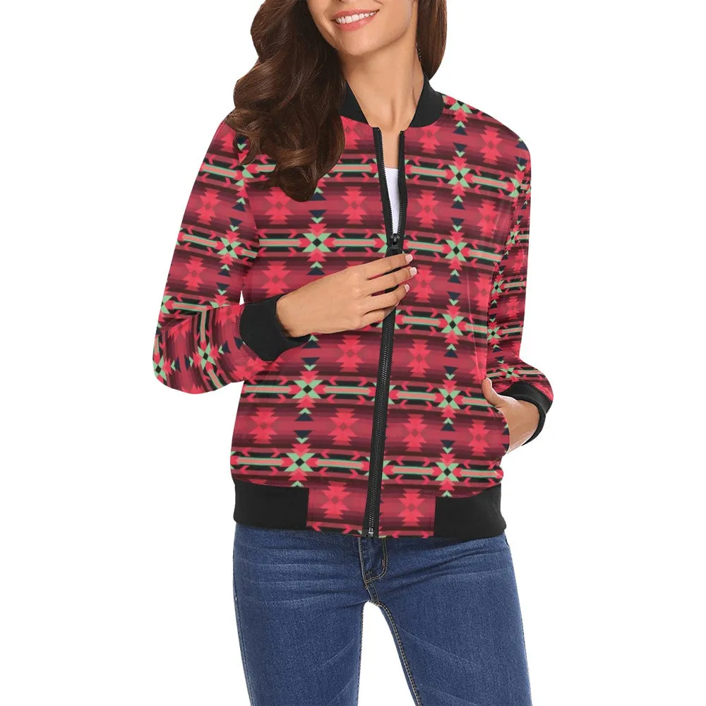 Inspire Velour Bomber Jacket for Women