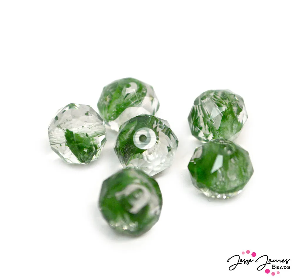 JJB Glass Bead Set in Emerald Potion