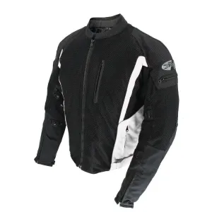 Joe Rocket Analog Mens Mesh Jacket Black/White