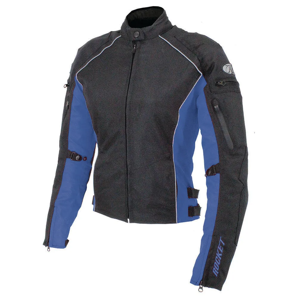 Joe Rocket Ladies Turbulent Textile Jacket Black/Blue