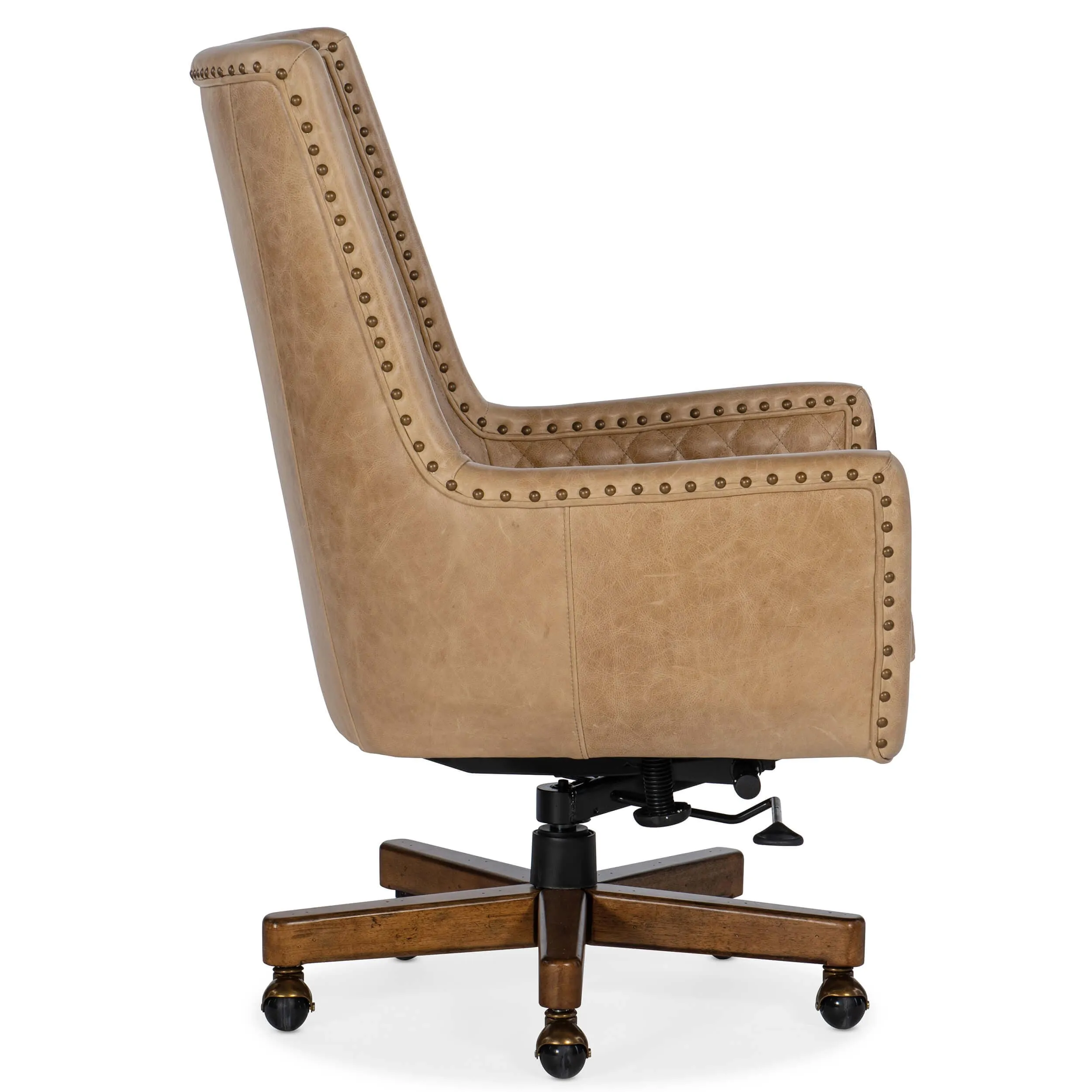 Kent Executive Swivel Tilt Leather Chair, Venerando Bisque