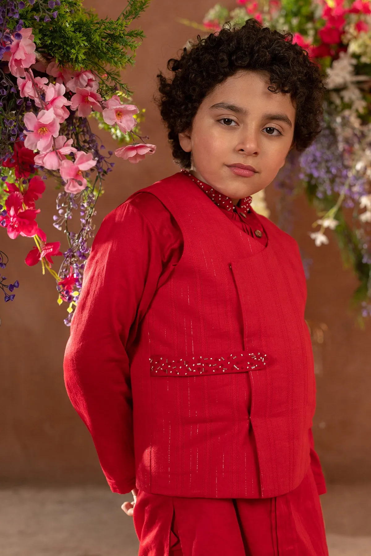 Kian -

Embroidered Organic Cotton Dobby Nehru Jacket