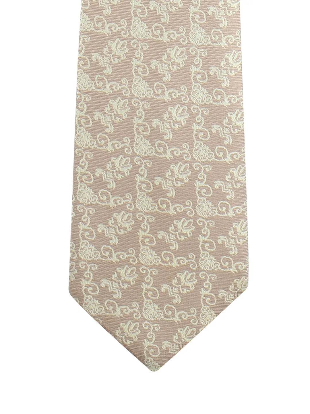 Kovove The Artistic Abstract Beige Necktie and Pocket Square Gift Box