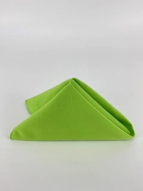 Lime Polyester Napkins (10 Count)