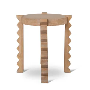 Maria Round Side Table - Natural