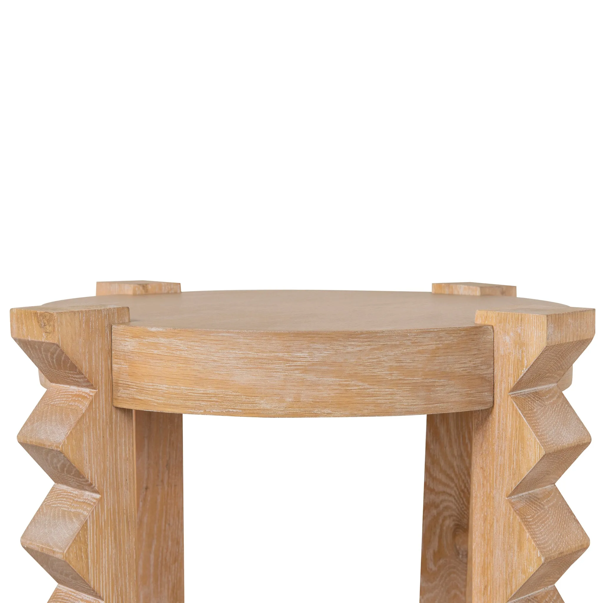 Maria Round Side Table - Natural