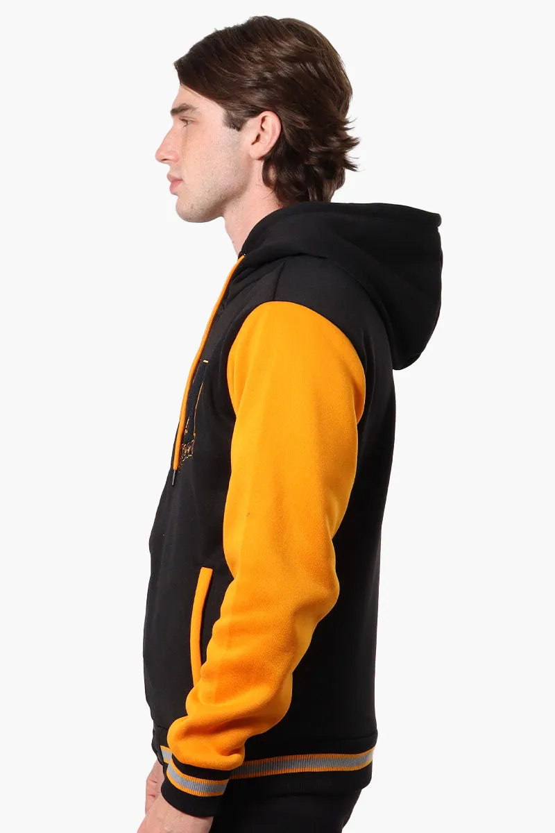 Mecca Colour Block Varsity Lightweight Jacket - Yellow