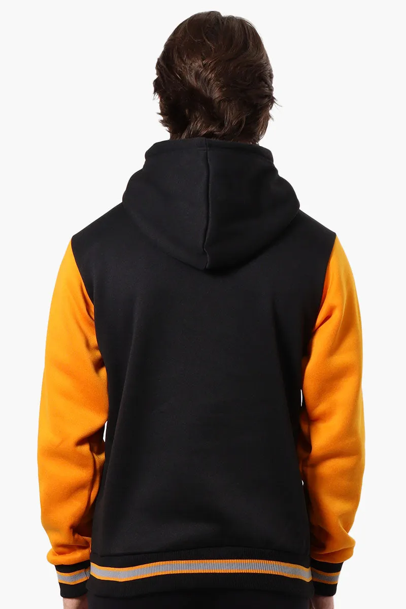 Mecca Colour Block Varsity Lightweight Jacket - Yellow