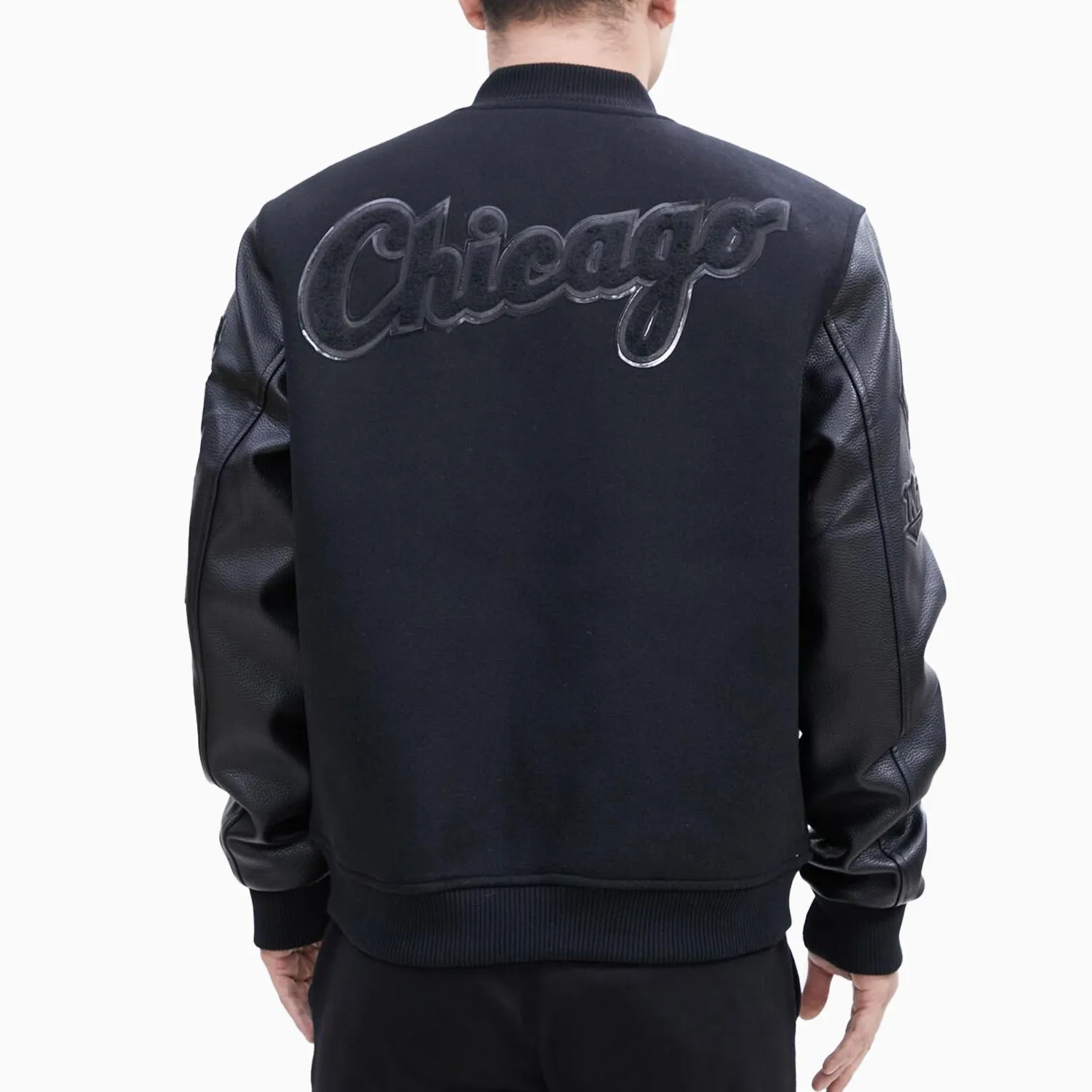 Men's Chicago White Sox Black MLB Varsity Jacket