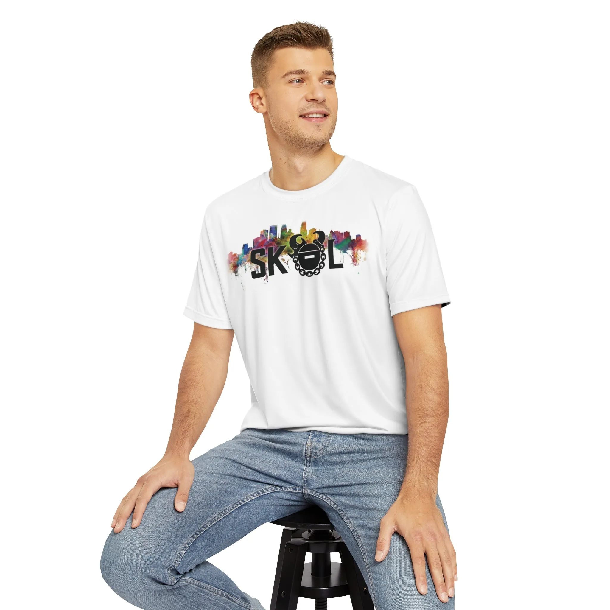 Men's Polyester Tee - Skyline