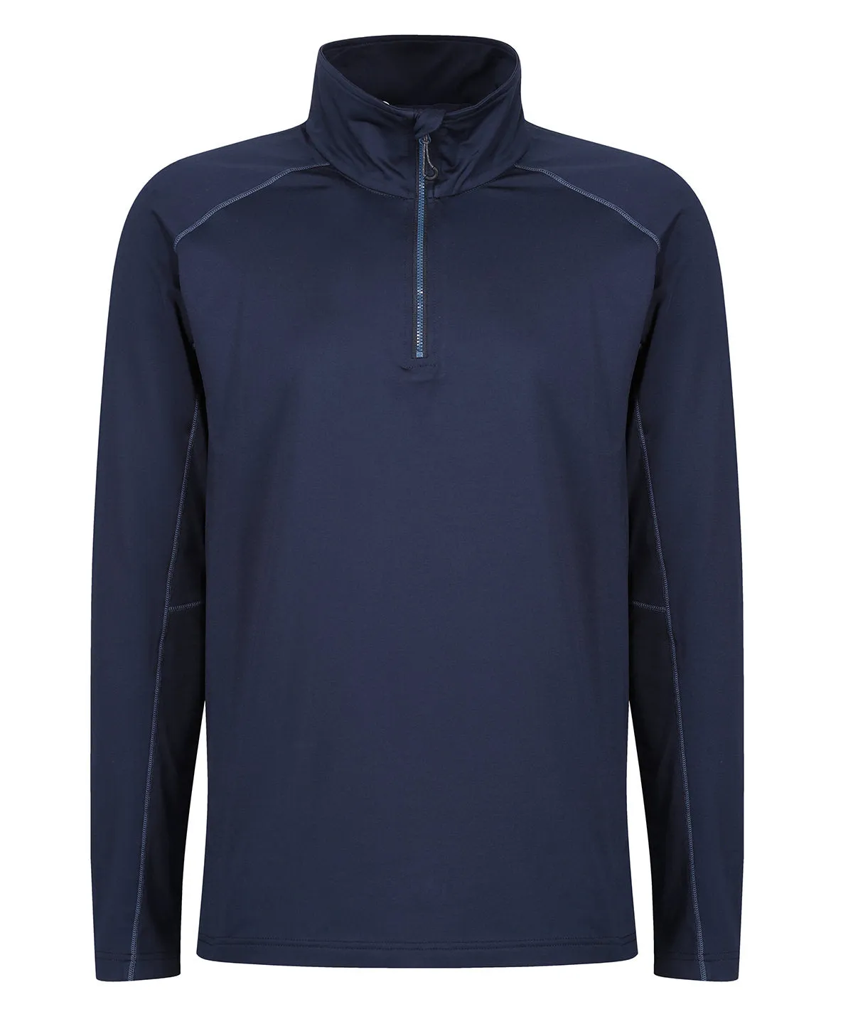 Navy - Core stretch half-zip mid-layer