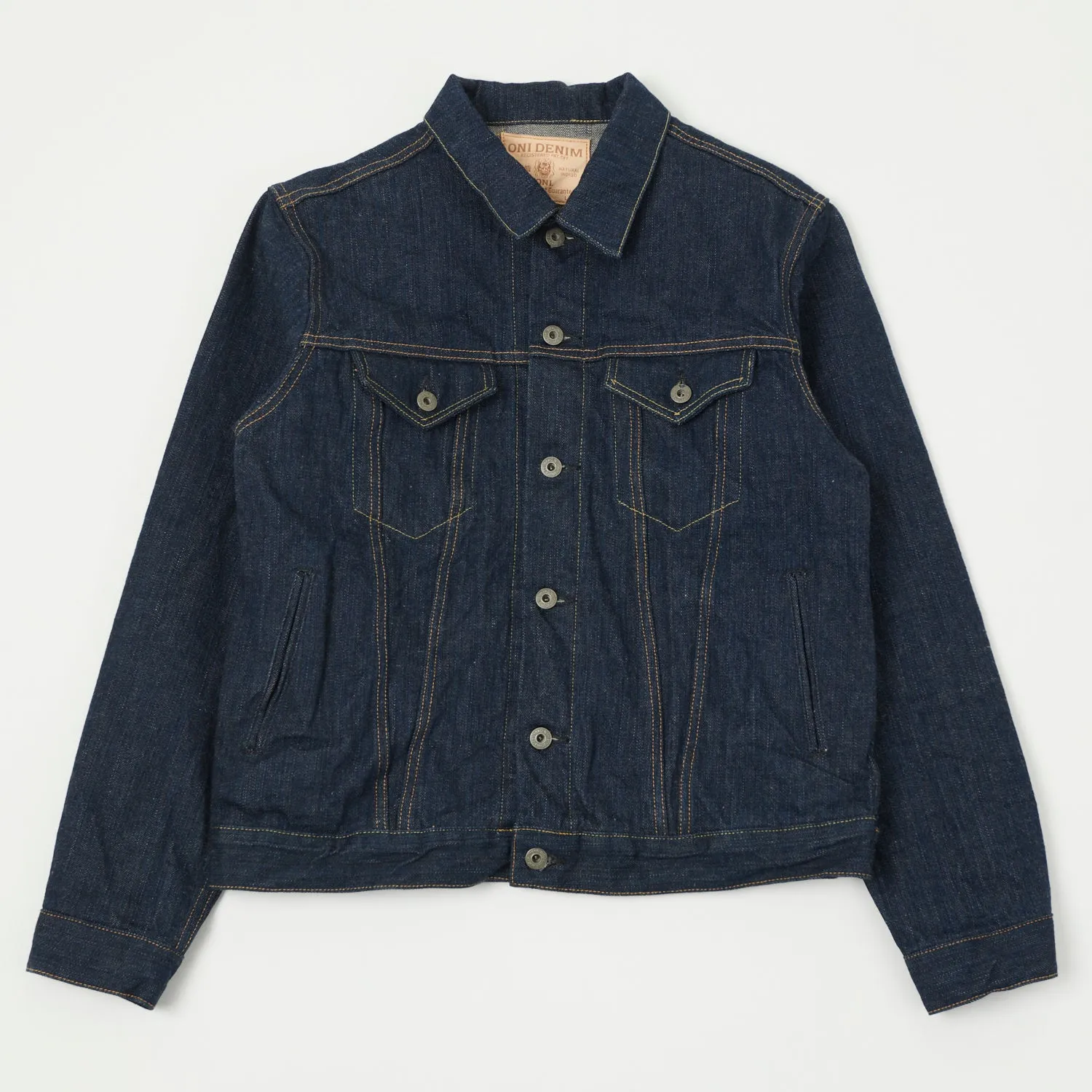 ONI 02527P Kiwami 16oz Type III Denim Jacket - One Wash