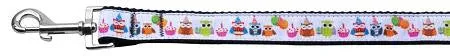 Party Owls Nylon Ribbon Collars 1 wide 4ft Leash