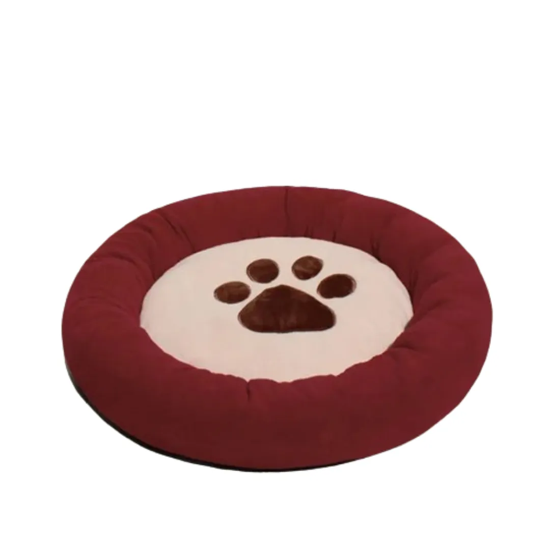 PetAffairs Waterproof  Soft Plush Paw Print Pet Bed