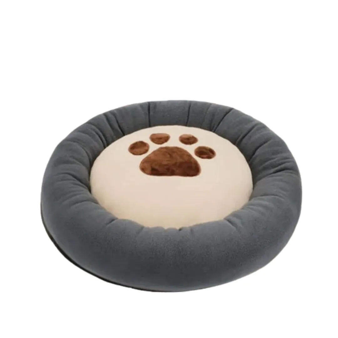 PetAffairs Waterproof  Soft Plush Paw Print Pet Bed